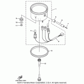 Схема узла: Панель приборов Yamaha XVS650 V-Star Classic