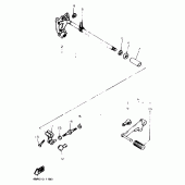 Схема узла: Вал переключения Yamaha XJ600 Diversion (Naked)
