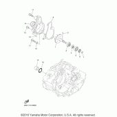 Схема вузла: Водяний насос Yamaha YZ450F YZ450FX