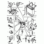 Схема вузла: Електроустаткування 2 Yamaha VMX12 V-MAX