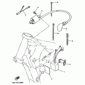 Схема узла: Электрооборудование 1 Yamaha YZ250 YZ250