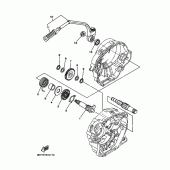 Схема вузла: Привід стартера Yamaha YBR125
