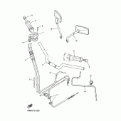 Схема вузла: Кермо та Тросики Yamaha XJR400