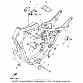 Схема узла: Рама Yamaha XV250 Route 66