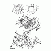 Схема узла: Крышки картера 1 Yamaha BT1100 Bulldog