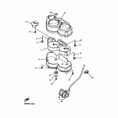 Схема вузла: Панель приладів Yamaha FZS600 FAZER