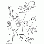 Схема узла: Электрооборудование 2 Yamaha XV250 Virago