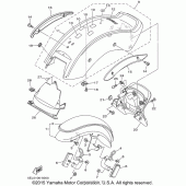 Схема вузла: Крило Yamaha XVS1100 V-Star Custom