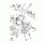 Схема узла: Подножки и Подставка Yamaha MT09/ MTN850 MT-09