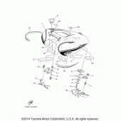 Схема узла: Топливный бак Yamaha XV1900 Raider S