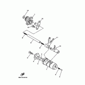 Схема вузла: Вал перемикання Yamaha TTR110 TT-R110