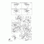 Схема вузла: Облицювальні елементи Yamaha YZF-R1 R1