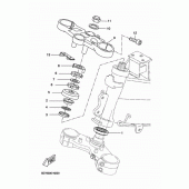 Схема вузла: Рульовий механізм Yamaha YZF-R125