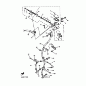 Схема вузла: Передній гальмівний циліндр Yamaha XJ900 Diversion