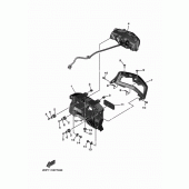 Схема узла: Задний фонарь (Стоп-сигнал) Yamaha XV1900 Star Venture
