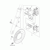 Схема узла: Передний тормоз Yamaha YBR125
