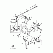 Схема узла: Подножки и Подставка Yamaha TW200