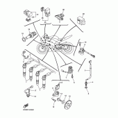 Схема вузла: Електроустаткування 1 Yamaha YZF-R6/ YZF600 R6 RaceBase