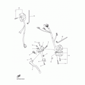 Схема вузла: Пульт керування рульовим та важелем Yamaha FZ8 FZ8 FAZER