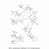 Схема вузла: Підніжки та Підставка Yamaha XVS650 V-Star Midnight Custom