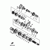 Схема вузла: Трансмісія Yamaha TRX850
