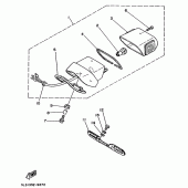 Схема узла: Задний фонарь (Стоп-сигнал) Yamaha XV250 Virago