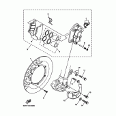 Схема узла: Передний тормоз Yamaha WR250 WR250Z