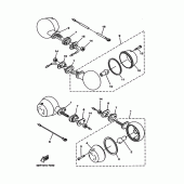 Схема вузла: Поворотники Yamaha ST225 Bronco