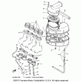 Схема вузла: Впускна система Yamaha YZF600R Thundercat
