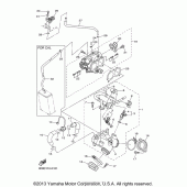 Схема узла: Впускная система (1) Yamaha XVS1300 V-Star Tourer