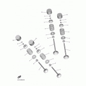 Схема узла: Клапан Yamaha YZF-R6/ YZF600 R6