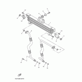 Схема узла: Масляный охладитель Yamaha YBR250