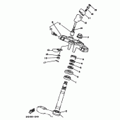 Схема вузла: Рульовий механізм Yamaha TDM850