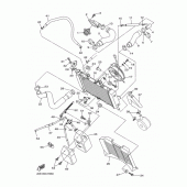 Схема узла: Радиатор и Патрубок системы охлаждения Yamaha XJ6 XJ6-N (Naked)