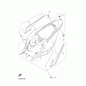 Схема вузла: Бічна кришка Yamaha YZF-R1 R1