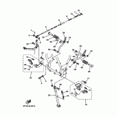 Схема вузла: Підніжки та Підставка Yamaha TW200