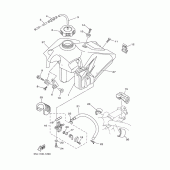 Схема узла: Топливный бак Yamaha YZ250 YZ250F