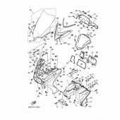 Схема вузла: Передній обтекатель Yamaha YP400 Grand Majesty