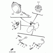 Схема узла: Опция (ELECTRICAL) Yamaha XV750 Virago