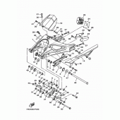 Схема вузла: Задній важіль та підвіска Yamaha MT09/ MTN850 MT-09