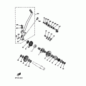 Схема вузла: Привід стартера Yamaha XT350 XT350