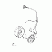 Схема вузла: Генератор Yamaha XT600 XT600