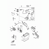 Схема вузла: Електроустаткування 1 Yamaha YP400