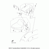 Схема вузла: Сидіння Yamaha XVS650 V-Star Custom