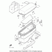 Схема узла: Saddlebag (1) Yamaha XVZ1300 Venture Royale