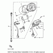 Схема узла: Панель приборов Yamaha XV250 Virago