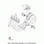 Схема вузла: Вихлопна система Yamaha FZ6 FZ6R
