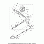 Схема вузла: Вал приводний та редуктор Yamaha XVS650 V-Star Classic