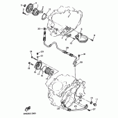 Схема узла: Масляный насос Yamaha XT500