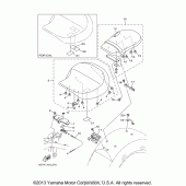Схема вузла: Сиденье Yamaha XV1900 Stratoliner S
